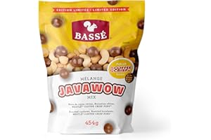 Bassé Javawow Coffee Crisp Mix 454g | Roasted Cashews, Hazelnuts & Coffee Crisp Pops | Sweet & Crunchy Snack Blend