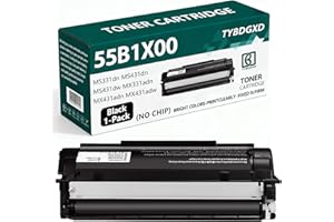 55B1000 55B1H00 55B1X00 High Yield Toner Cartridge Compatible for Lexmark Compatible Replacement for Lexmark MS331dn MS431dn 