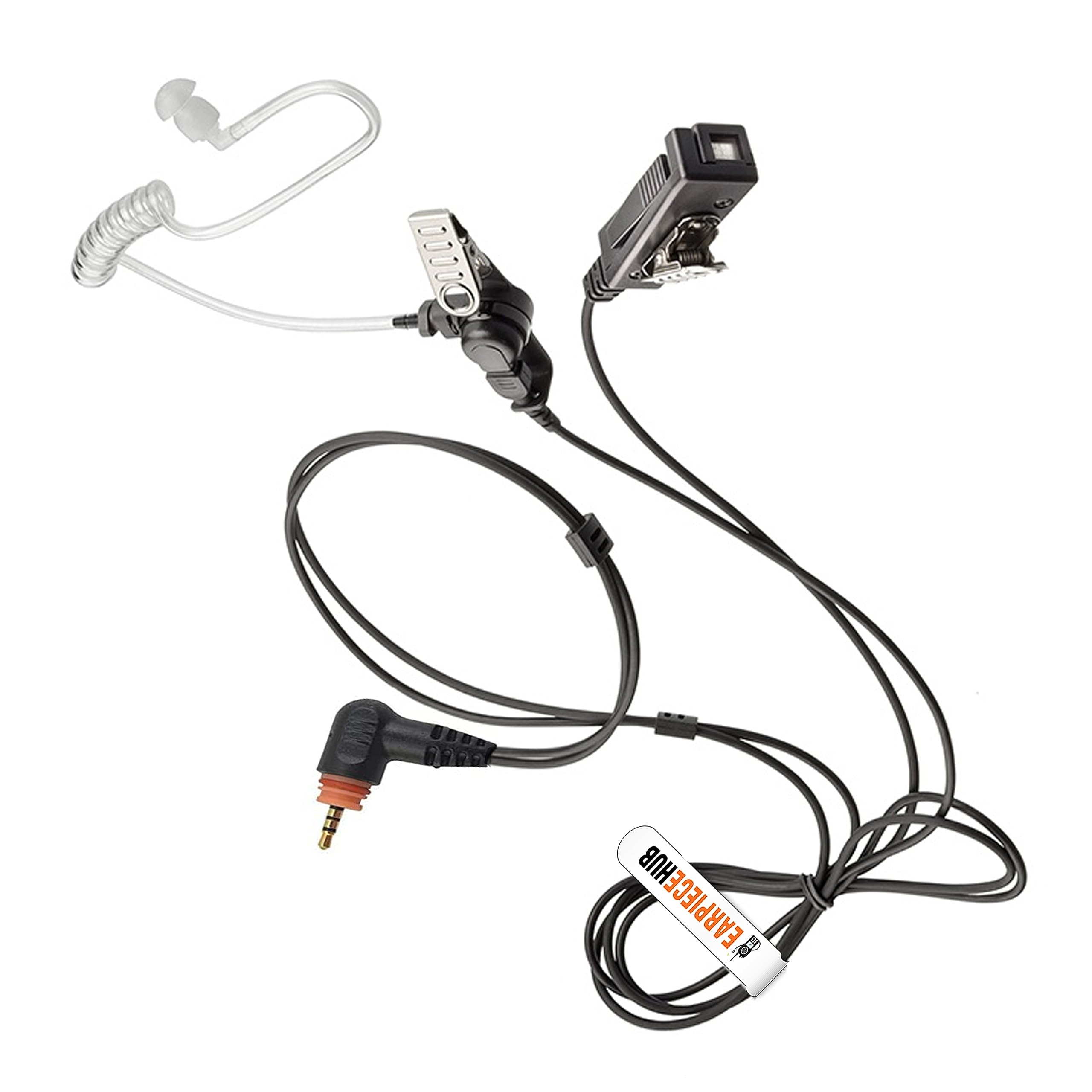 EARPIECEHUB Compatible with Motorola SL300 SL1600 SL2600 SL4000 SL7550 SL1K TLK100 TLK110 SLN1000 Digital Radio with Palm PTT Microphone covert acoustic tube Earpiece
