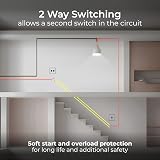BG Electrical Intelligent Double Wall Dimmer Switch 2 Way Pearlescent White view 8