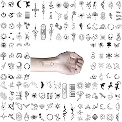 OohFaice Temporary Tattoos, Small Semi Permanent