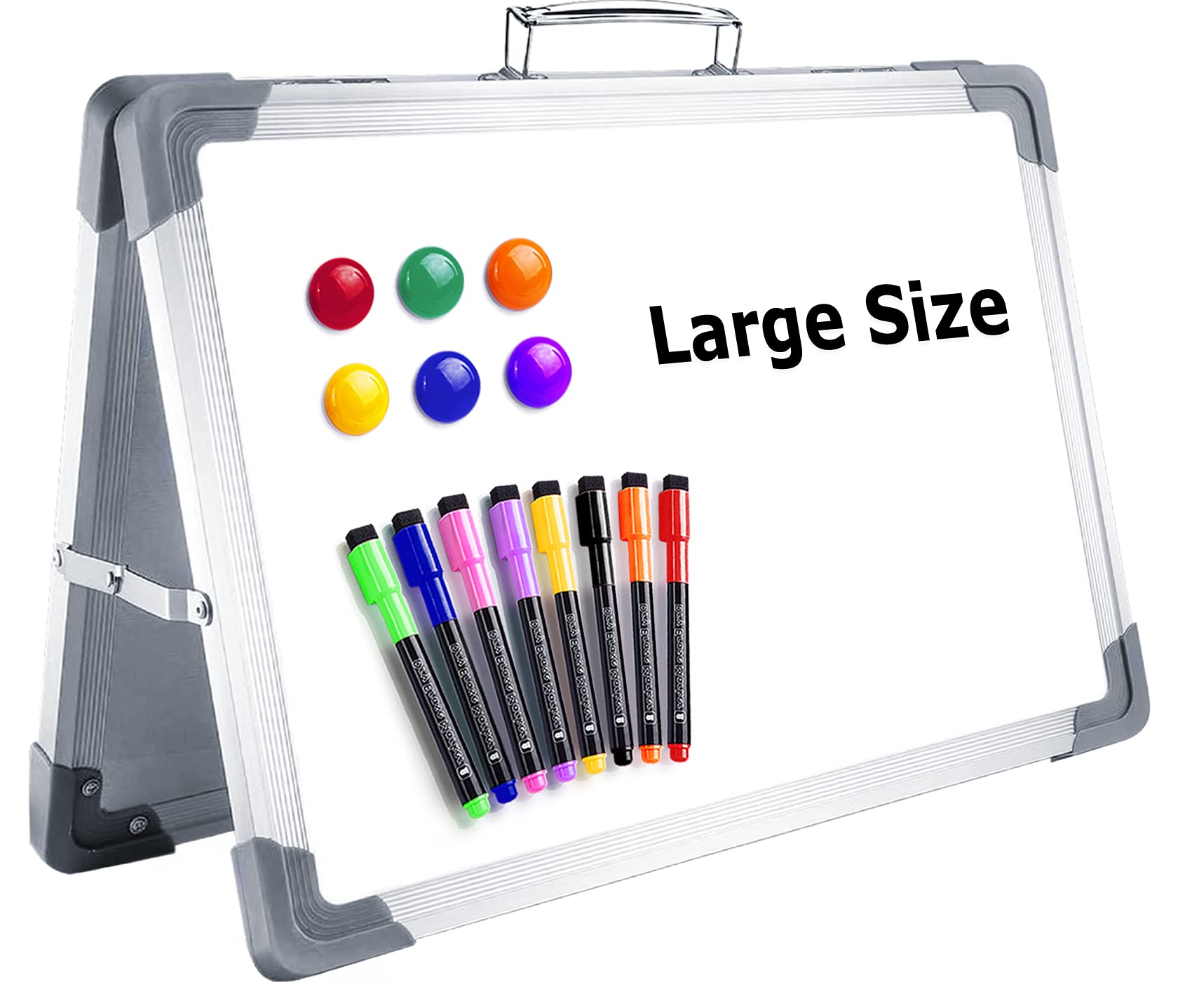 Buy Small Desktop Dry Erase White Board, 12''x16'' Double