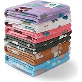 Luciphia 1 Pack 6 Dog Blankets Cat Soft Fluffy Fleece Pet Blanket Warm Cute Print Design Puppy Kitten Doggy Paw Small(23"x16")