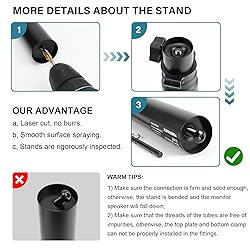Vondynote Set of 2 Desktop Clamp Speaker Stands