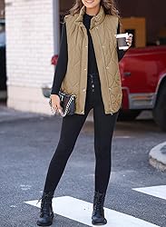 EVALESS Cute Cropped Puffer Vest Women Lightweight