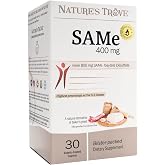 Nature's Trove SAM-e 400mg 30 Enteric Coated Caplets. Vegan, Kosher, Non-GMO, Soy Free, Gluten Free - Mood and Joint Support - Cold Form Blister Packed.
