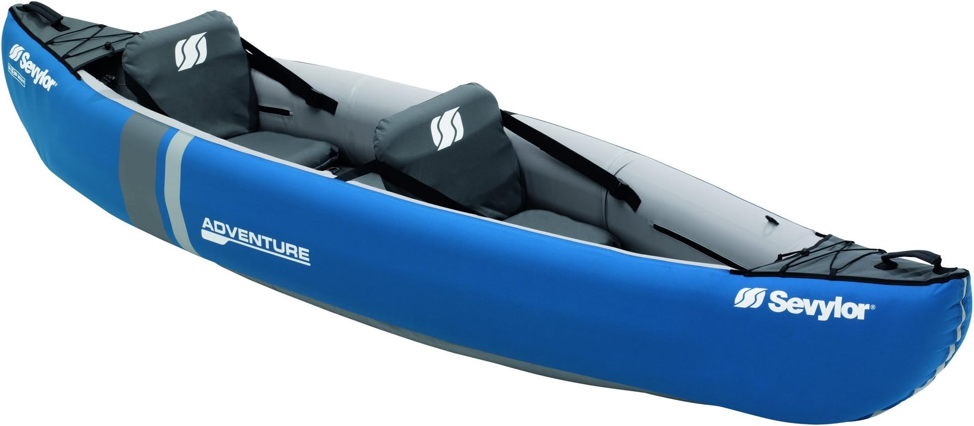 Sevylor Unisex Adventure Plus 2-3 Man Canadian Canoe Inflatable Sea Kayak