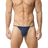 RunHero Mens Thongs Brief, Soft and Breathable Ice Silk Comfort G-String Underwear for Daily and Sports Wear