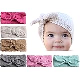 knitted bow headband baby