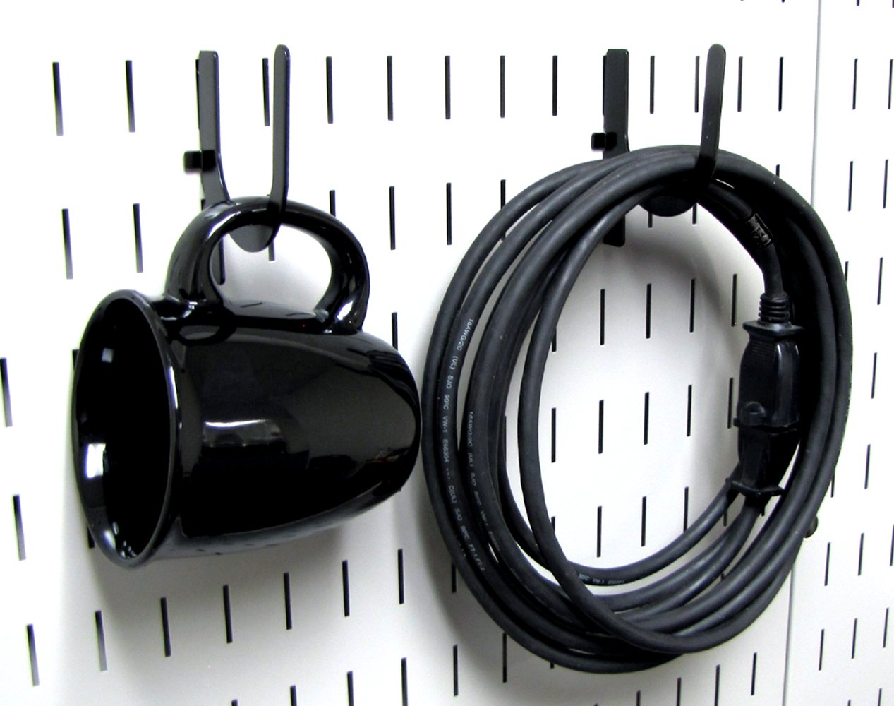 Wall Control 10-UH-003 B Slotted Pegboard U-Hook for Wall Control Pegboard Only, 3