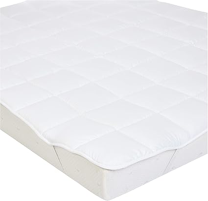 Amazon Basics Soft Mattress Topper With Microfiber Polyester Filling And Straps 150 X 0 Cm White Amazon Co Uk Kitchen Home