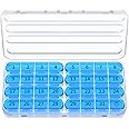Zoksi Monthly Pill Organizer 1 Times a Day, 30 Day Pill Box Organizer,One Month Pill Case for Travel, 31 Day Daily Medcine Container for Vitamins, Supplement & Medication