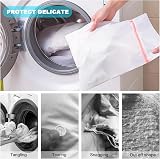 Flintronic Mesh Laundry Bags 5pc Zippered Set for Delicates Bra Lingerie view 7