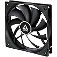 ARCTIC F12 PWM - 120 mm PWM Case Fan, PWM-Signal regulates Fan Speed, Very Quiet Motor, Computer, 230-1350 RPM - Black