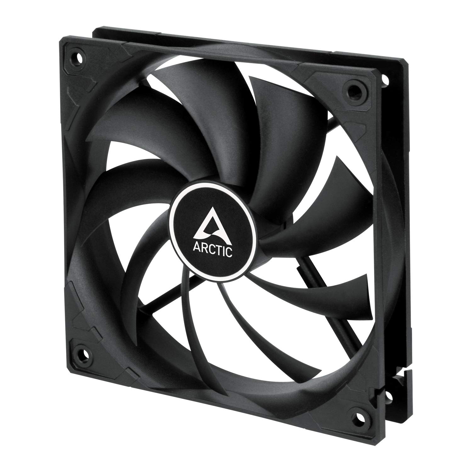 ARCTIC F12 PWM PST CO - PC Fan, 120mm Fan, PC Case Fan with PWM Sharing Technology (PST), Dual Ball Bearing for Continuous Operation, Computer, Fan Speed: 230-1350 rpm - Black