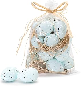 The Bridge Collection Bag of 16 Decorative Faux Robin's Eggs