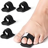 YBEATY 4 Pcs Hammer Toe Straightener Buddy Wraps Hammer Toe Corrector Adjustable Reusable Splint Bandages Support Protection Cushioned for Women Men Broken Crooked Overlapping Curled Bent Toes