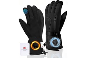 GXCROR Winter Gloves for Men & Women, Waterproof Touchscreen Ski Gloves with 3M Thinsulate -22°F Warmth, Windproof Cold Weather Gloves for Skiing, Cycling, Camping