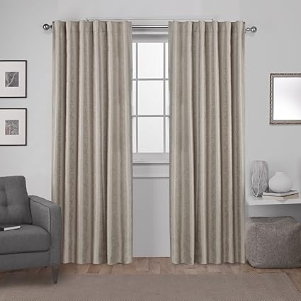Exclusive Home Curtains Zeus Woven Blackout Hidden Tab Top Panel