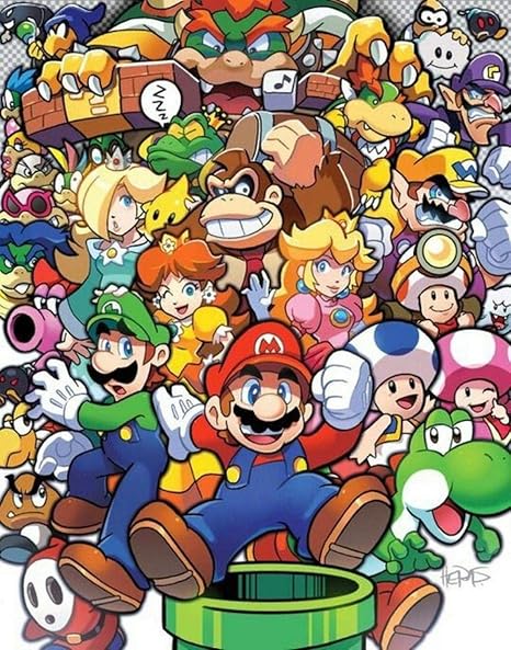 Amazon Co Jp Xttyxf パズル ゲーム大人木製パズル画像 漫画アニメマリオジグソーパズル 大人が仕事を降りるストレスを和らげるジグソーおもちゃゲーム1000個 ホーム キッチン