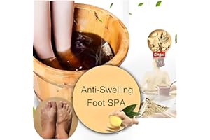 BAYSERRY 10pcs Ginger Foot Bath Spa Soak Epsom Salt Soaking, Foot Dry Cracked Feet Salt Foot Soak Anti-Swelling Promote Metabolism Foot Care,Feet Treatment Foot Exfoliating Scrub Pedicure