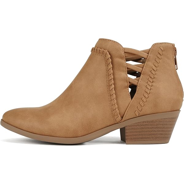Amazon.com | FOWT Women Low Cut Ankle Boots Three Color Tone Short