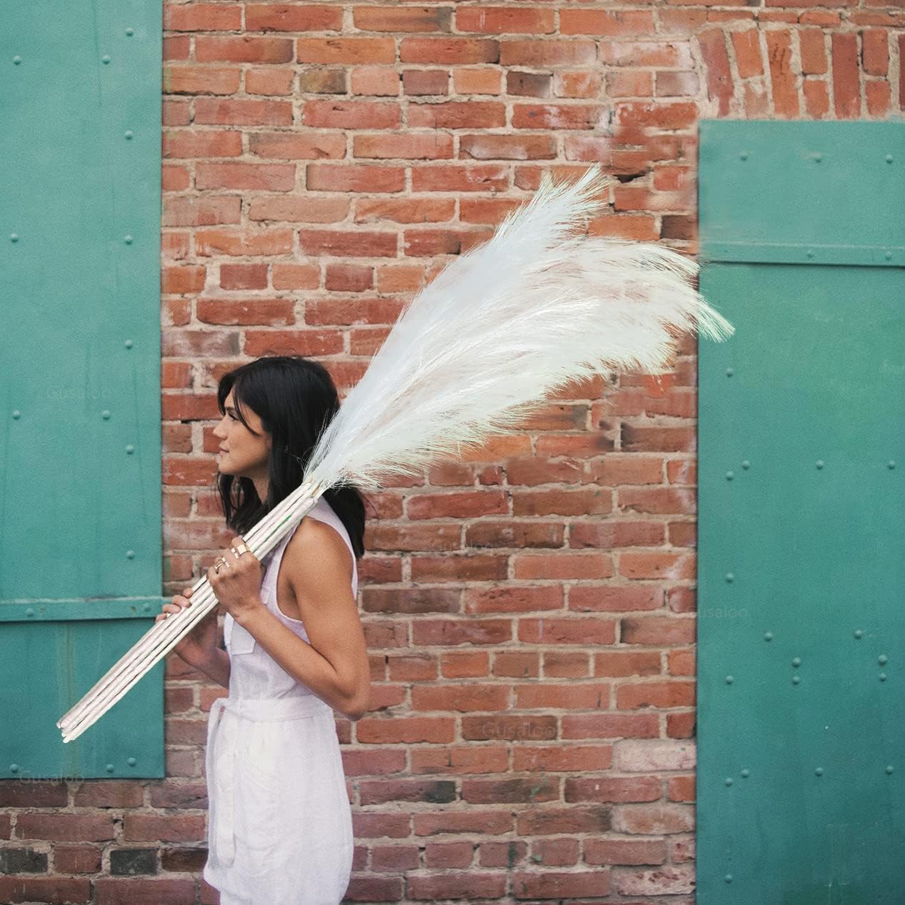 Dried & Preserved Flora - Artificial Faux Pampas Grass Large, 47