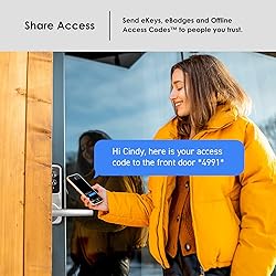 Lockly Smart Lock Model 6S, Bluetooth Smart Door