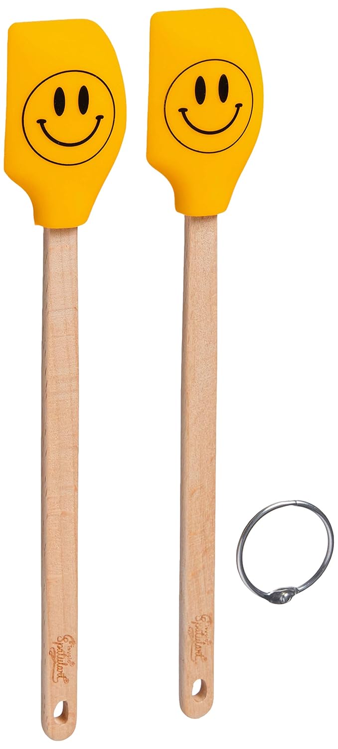 Tovolo Spatulart Smiley Face Mini Spatulas Set of 2 Amazon.co.uk