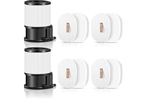 Bisenkud Replacement Filter for Shark PowerDetect Cordless Handheld Vacuum Cleaner IP1251 & IP3251, 2 Post-Motor Filters, 4 Pre-Motor Foam Filters & 4 Felt Filters, Ideal for Frequent Cleaning Family