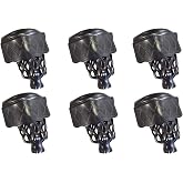 Pool Table Billiard Leather Pockets with Fringe or Shield - Set of 6