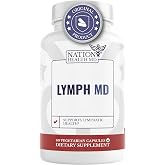 NATION HEALTH MD Lymph MD | Lymphatic Drainage Supplement | Lymph Support | Lymph System Support with Bromelain, Echinacea, Burdock Root, Dandelion, Rutin, Kelp. 30 Days Supply. 60 Capsules