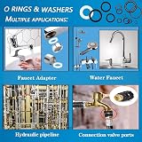 ZDBB 1000 Pcs O Ring Kit and Washers Assortment 18 Sizes Plumbing Gasket view 4