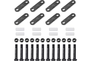 Racewill 2 Pack Trailer Shackle Kit, Tandem Axle Trailer Kit for Double Eye Spring (3,500 lbs-7,200 lbs Axles)