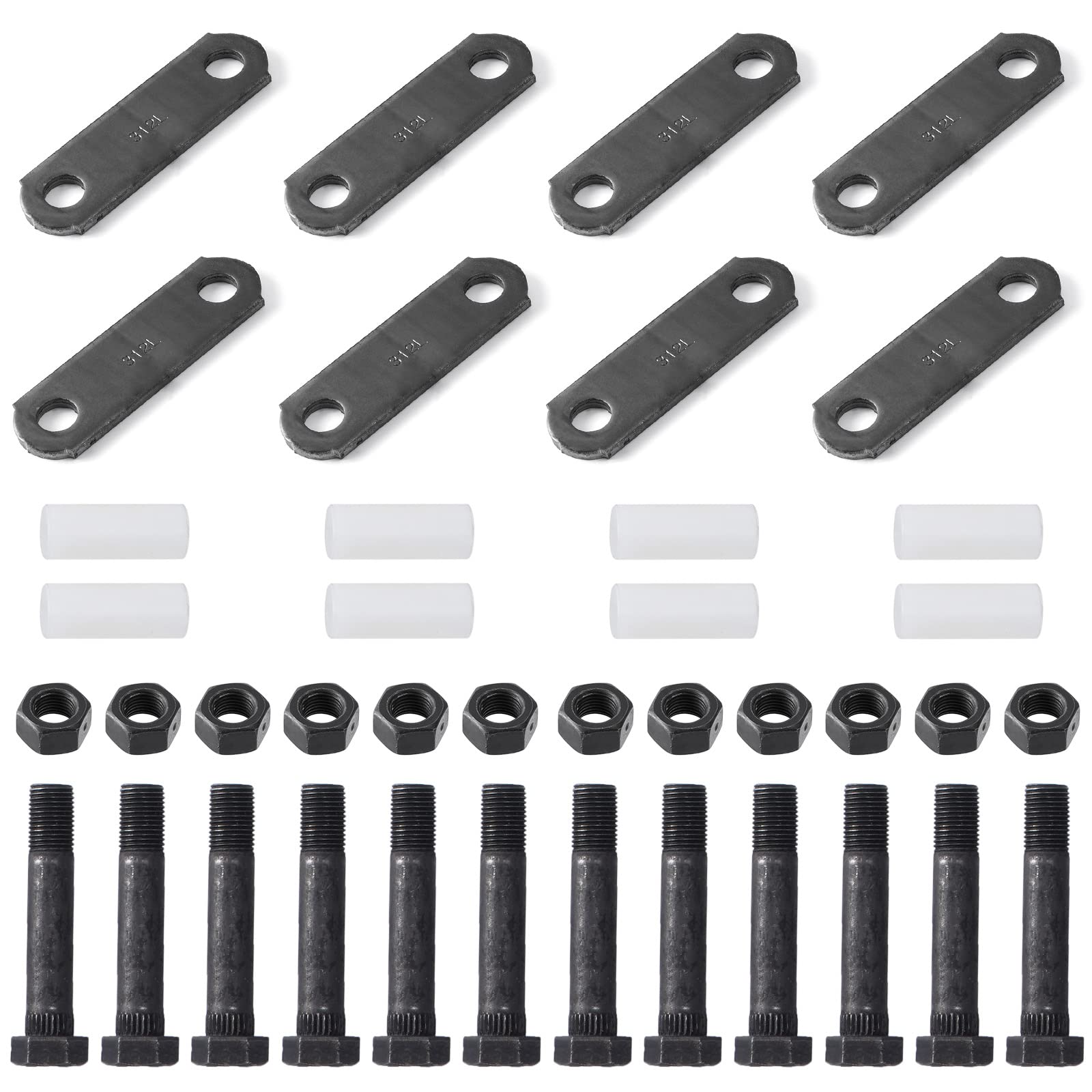 Photo 1 of Racewill 2 Pack Trailer Shackle Kit, Tandem Axle Trailer Kit for Double Eye Spring (3,500 lbs-7,200 lbs Axles)