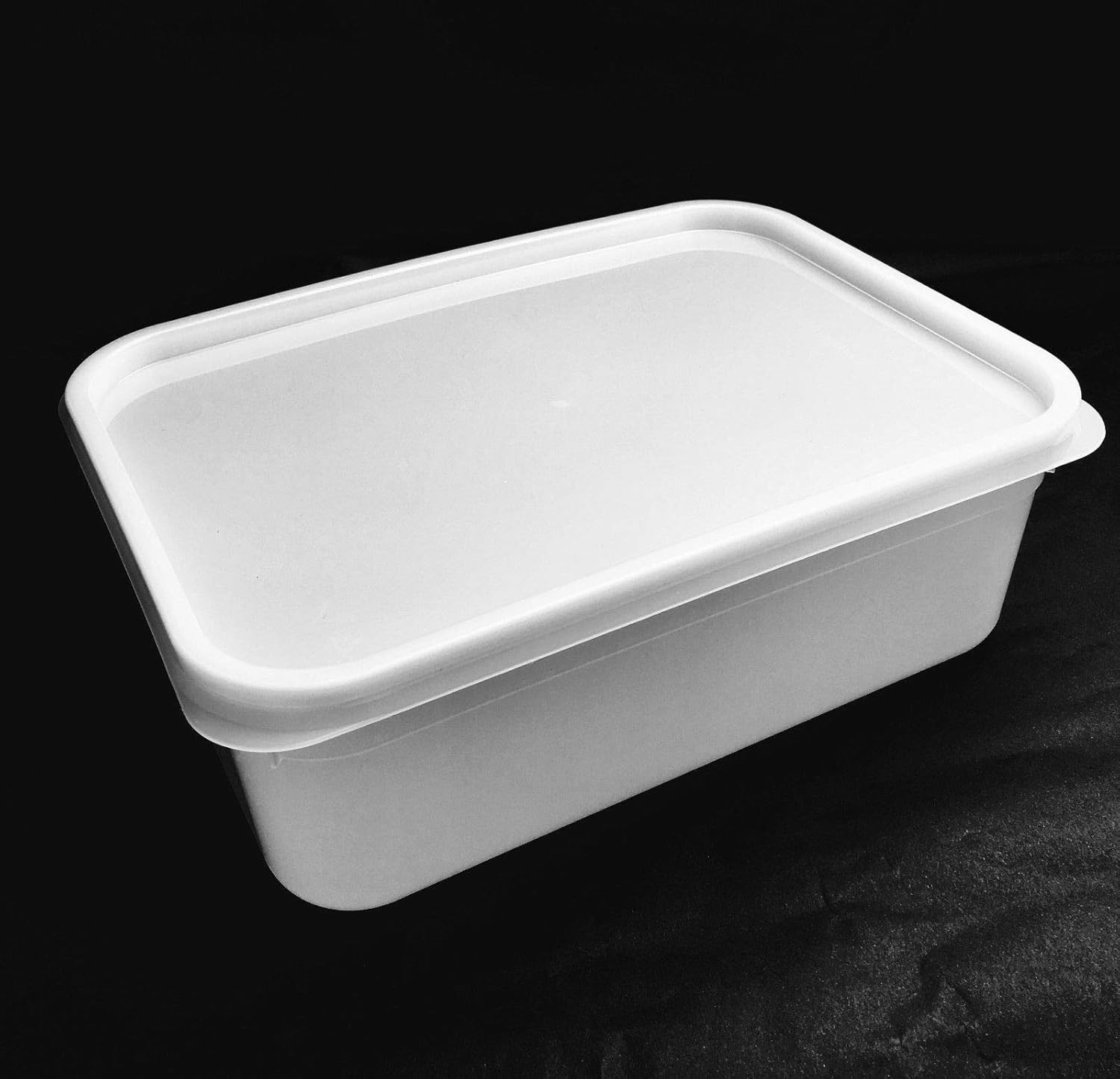 ACME Food Safe 2 Litre Ice Cream Container Tub with lids/Plastic Food Storage Container with