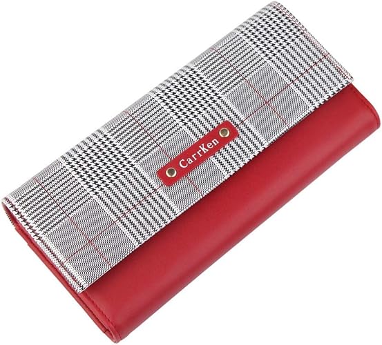 Amazon Fuputwo 長財布 ロングウォレット レディース 大容量 小銭入れ 軽量 Puレザー 上品 レッド 財布
