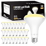 dalattin 24 Pack BR30 LED Bulbs 65W