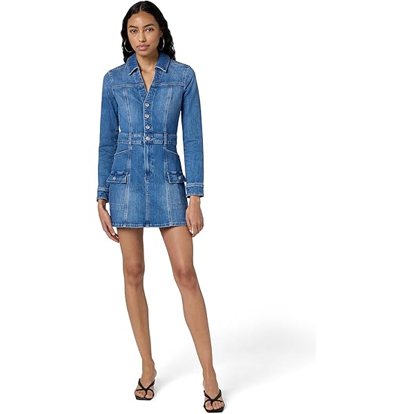 chinese dress ladies Guess Factory Eco Deanna Belted Denim Dress main image 0