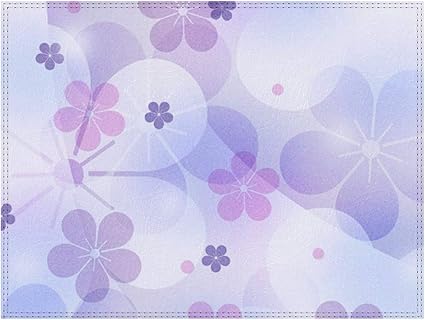 Amazon 花柄 花テーマ 花 Purple 食事マット プレースマットお手入れ簡単 家庭 レストラン用 滑り止め 防汚 繰り返し使える 食事セット おしゃれ ランチョンマット オンライン通販