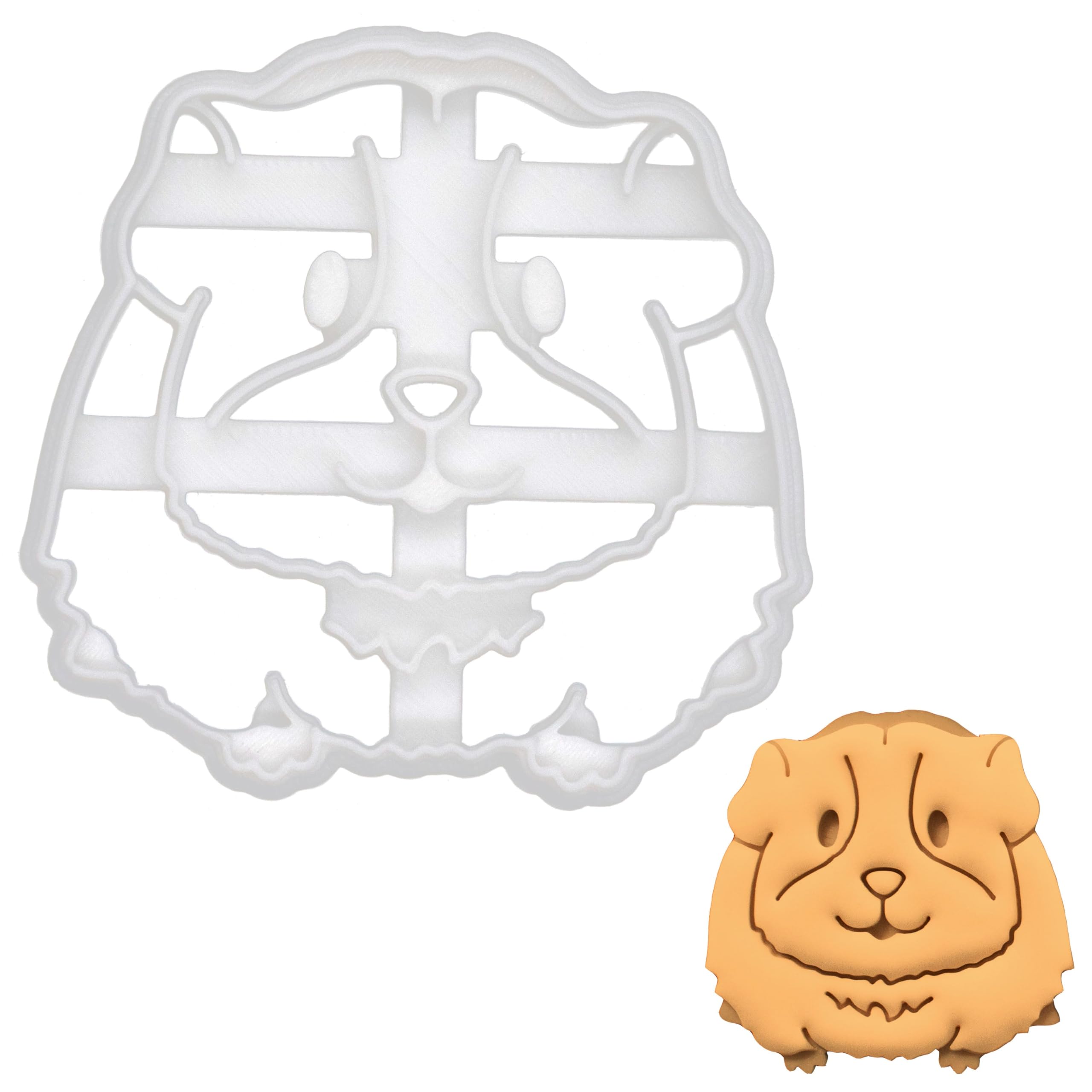 BAKERLOGY Guinea Pig Cookie Cutter - Detailed Biscuit Cutter Design for Baking and Crafts, Ideal on Fondant, Dough, Clay