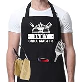 Daddy Grill Master Apron - Cooking Gifts for Daddy Grilling Apron for Him - Dad - Husband - Mens - Grill Master Aprons - BBQ Aprons for Daddy