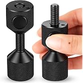 Kingdder 2 Pcs Push Button Flange Two Hole Pins, for 3/8" to 1" Holes | Carbon Steel 2 Hole Alignment Pins for Pipe Fitting, Quick Release and Installation