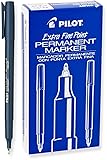 PILOT Extra Fine Point Permanent Markers, Blue