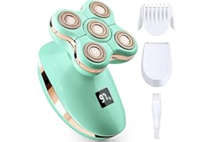 ZHOC Electric Shaver for Women, 𝟐𝟎𝟐𝟑 𝐔𝐩𝐠𝐫𝐚𝐝𝐞𝐝 Womens Electric Razor for Legs Wet or Dry, Painless Facial Hair Removal with 2 Speeds, 5D Floating Electric Bikini Trimmer for Quick Shaving- Green