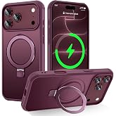 CHAOFEnG Compatible with iPhone 18 Pro Case with Stand, Burgundy | Military Grade Shockproof, Slim iPhone 18 Pro Phone Cases with Magnetic Ring Kickstand, Compatible with MagSafe