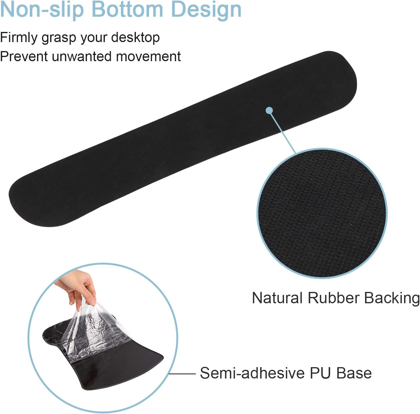 iCasso Keyboard Wrist Rest and Mouse Wrist Rest Pad, Made of Memory Foam, Ergonomic Support, Easy Typing and Relieve Wrist Pain, Perfect for Gaming, Computer, Office, Laptop - Beach: Home Audio & Theater