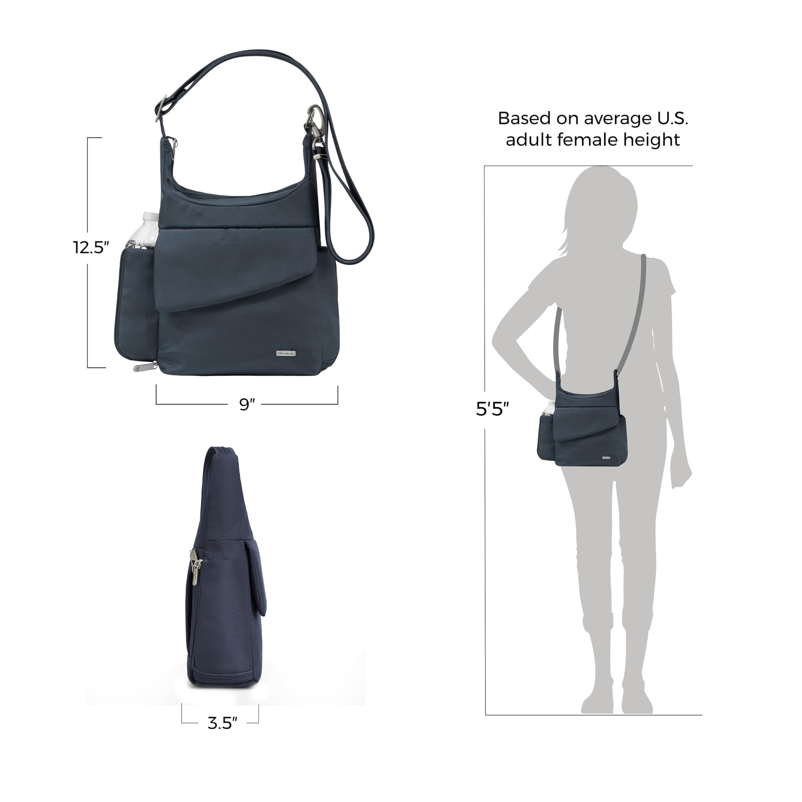 Travelon Anti-Theft Classic Messenger Bag