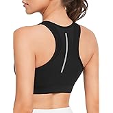 Yvette Front Zipper Sports Bras for Women High Support Color Blocking Plus Size Sports Bra High Impact for Running Workout