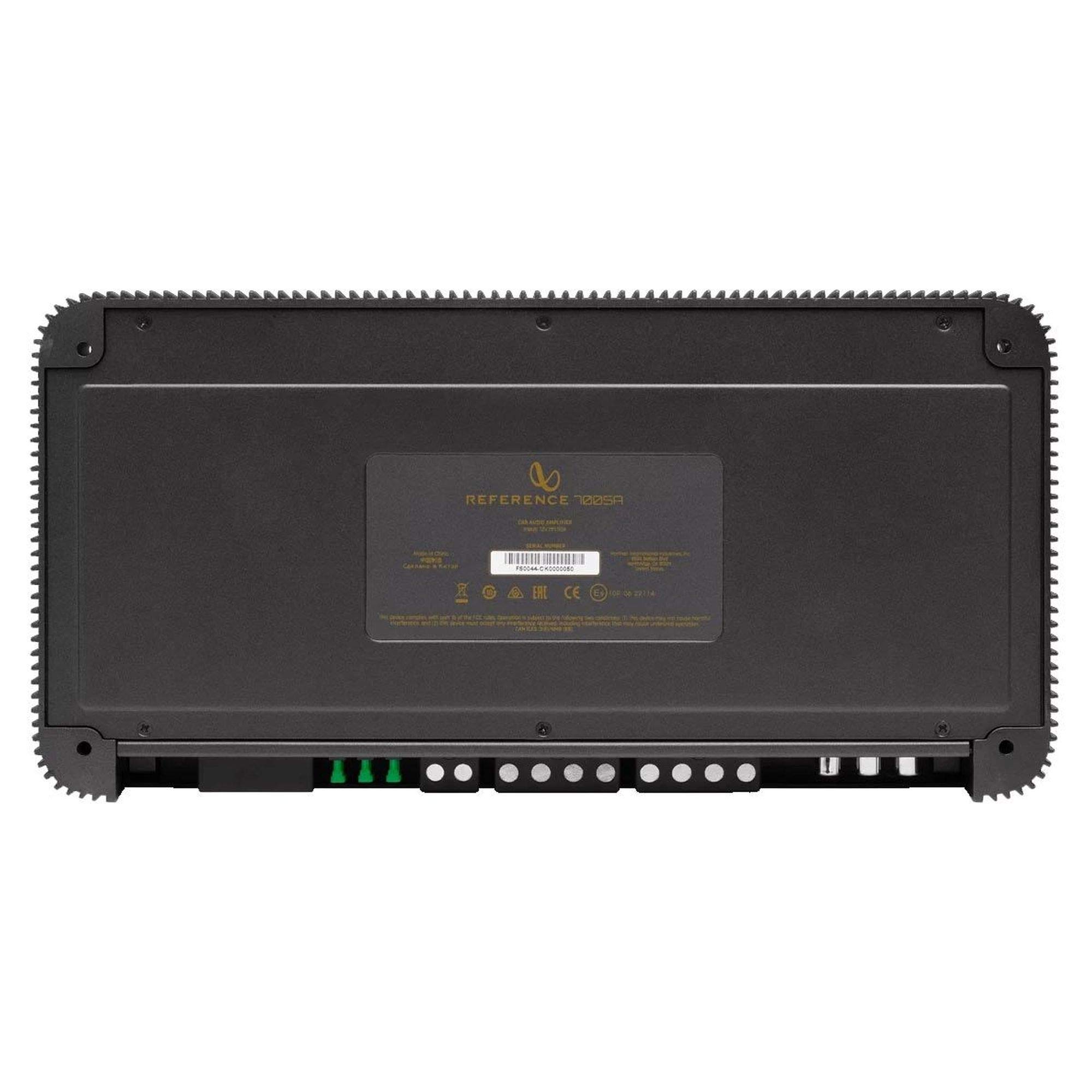 Infinity Reference-7005A Reference Series 5-Channel, 50w X 4, 500w X 1 Amplifier with Bass Knob